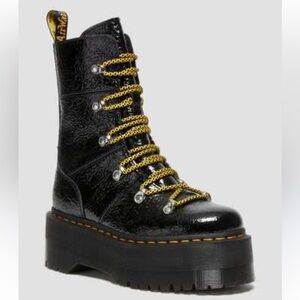 Dr. Martens Ghilana Max Lace Up Black Platform Boot 7